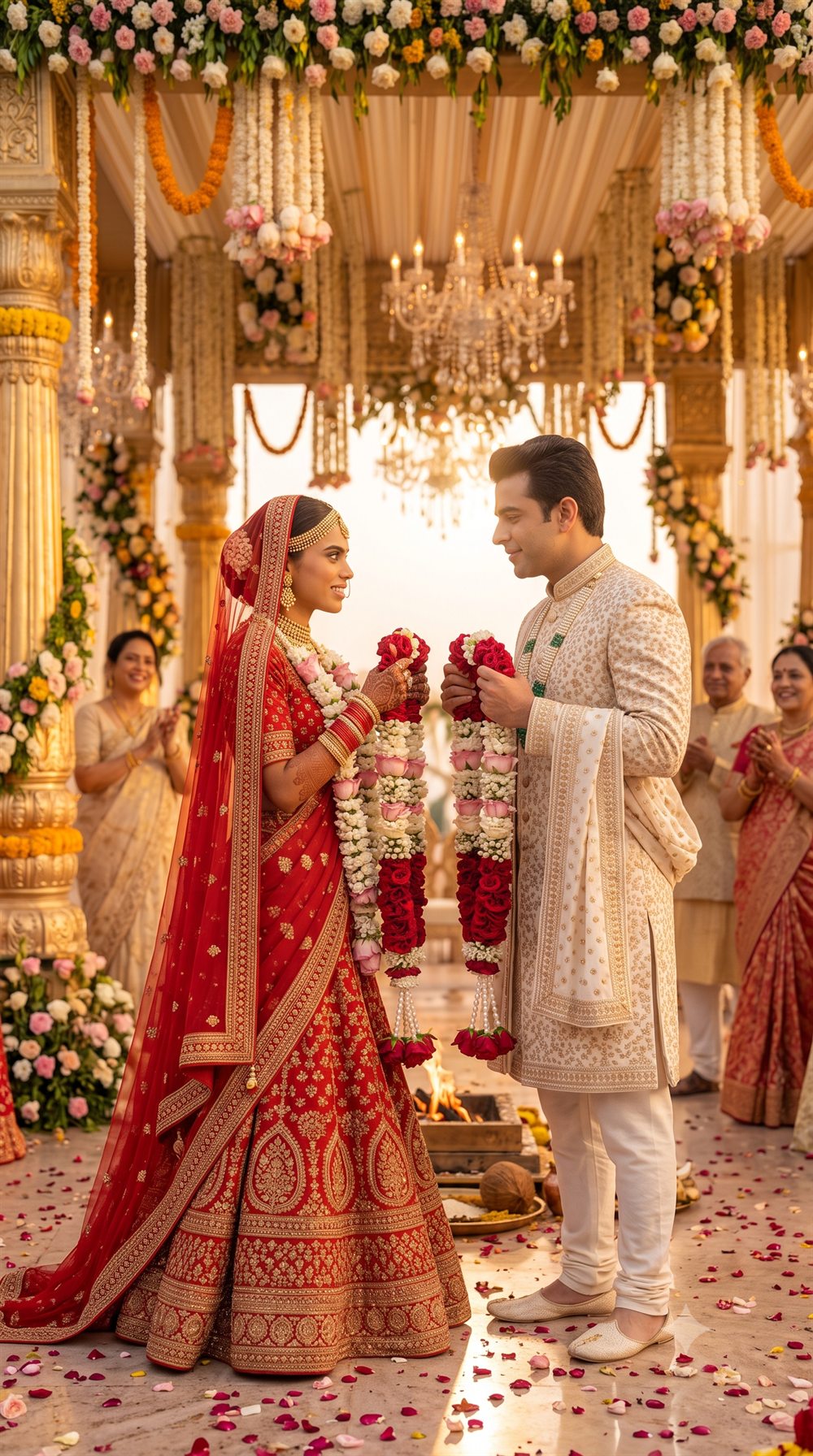 The garland ceremony